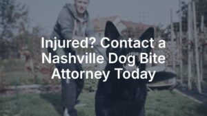 Injured? Contact a Nashville dog bite attorney today