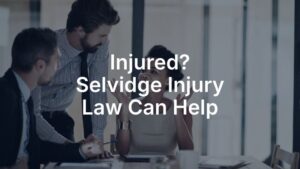 Injured? Selvidge Injury Law can help - Brentwood car accident lawyers talking around a table