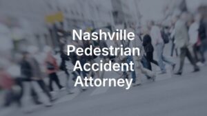 Nashville pedestrian accident attorney- people walking across a busy street